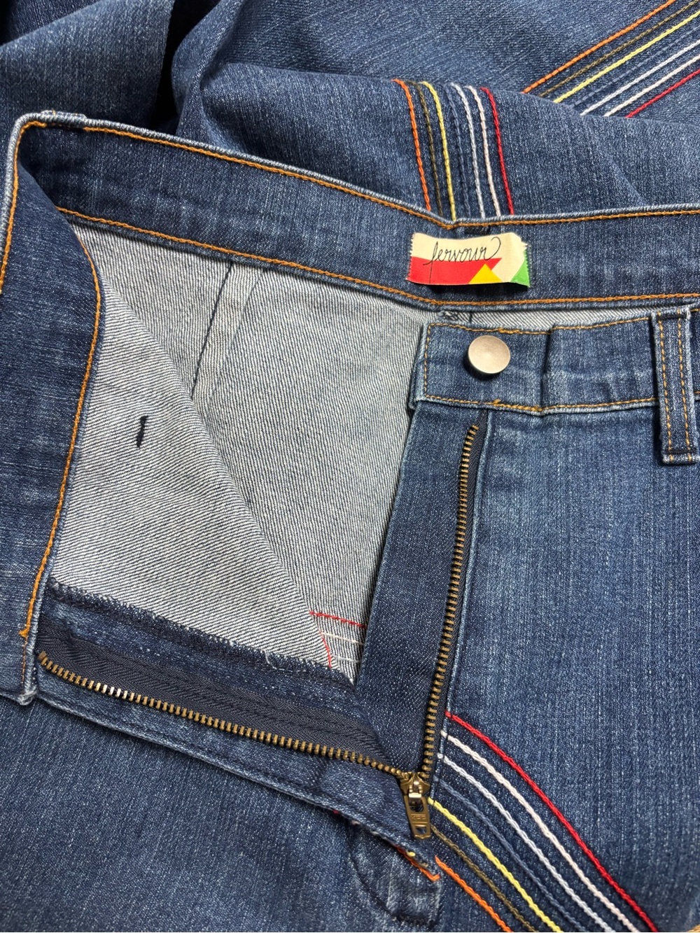 ModCloth Rainbow With Me Wide-Leg Jeans - Picture 14 of 14